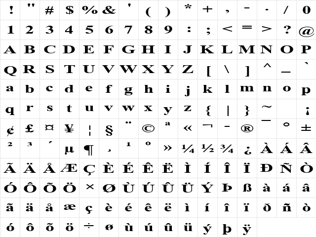 Woman Of The World  17 Bold  glyph index