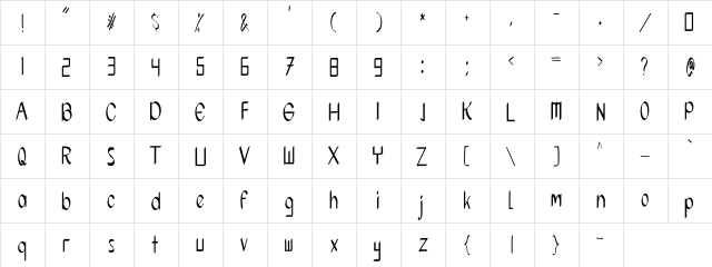 Khameumeut Regular  glyph index