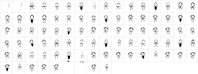 PersonaRondo Regular  glyph index