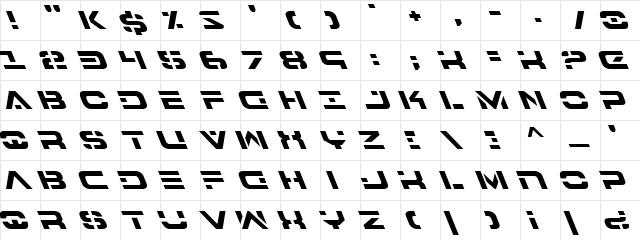 7th Service Leftalic Leftalic  glyph index