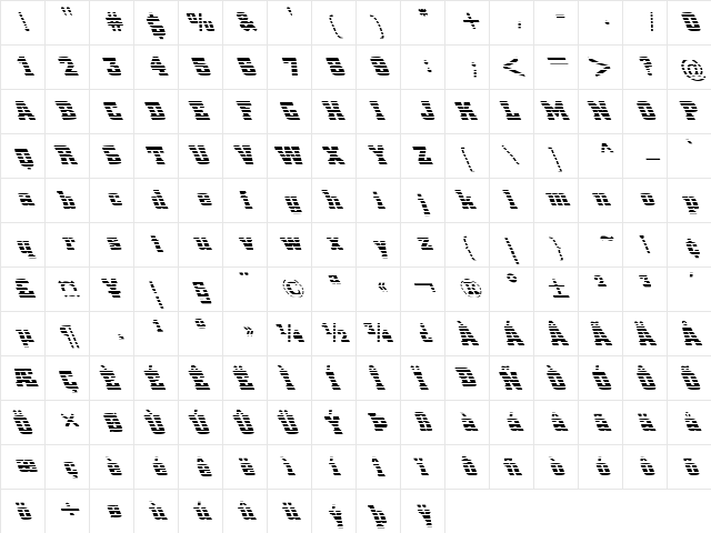 FZ BASIC 53 STRIPED LEFTY Normal  glyph index