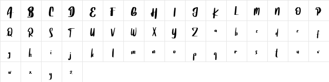 Honey Moon FREE Regular  glyph index