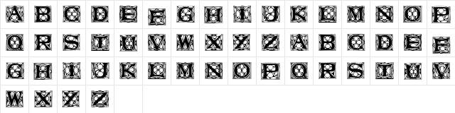 MoliconeCapsSSi Regular  glyph index
