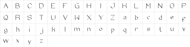 zebra CROSS Regular  glyph index