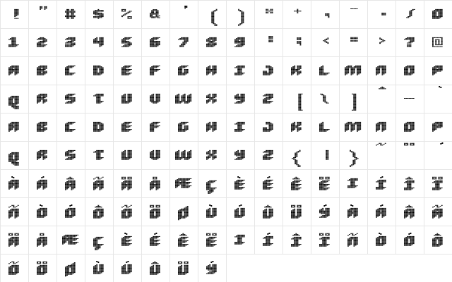 Loud noise Regular  glyph index