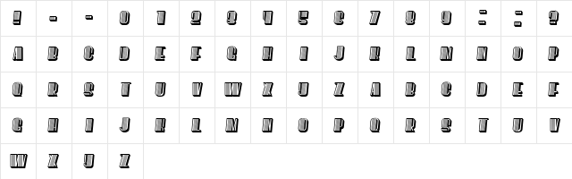 However Italic  glyph index