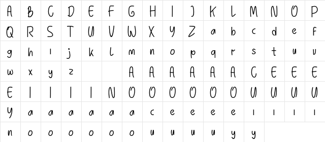 Sheinman Demo Regular  glyph index
