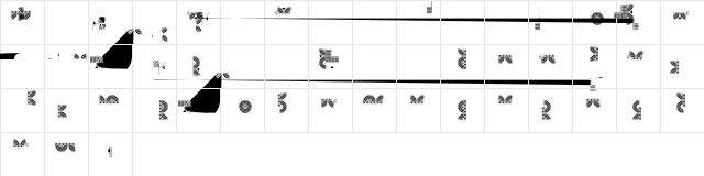 Borders Transom  glyph index