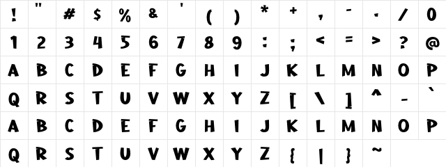 a Aha Wow Regular  glyph index