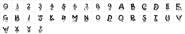 Estudiantes Regular  glyph index