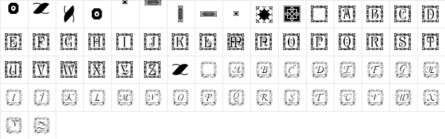 Kudos Kaps Three NF Regular  glyph index