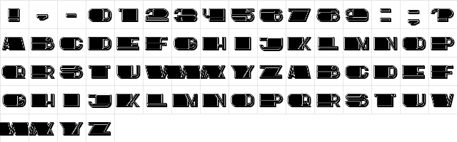 Crime Regular  glyph index