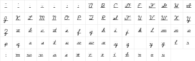 DNealianArrows Regular  glyph index