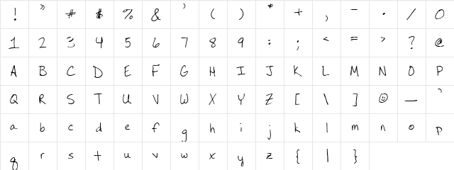 LD Print 1 Regular  glyph index