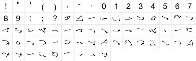 Apneia Regular  glyph index