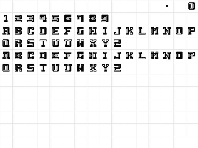 M21_EXCITE HIKE Regular  glyph index