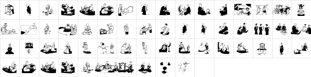 Buddhism Regular  glyph index