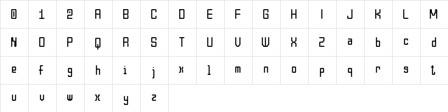 migrateur Regular  glyph index