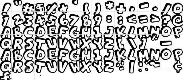 Alphabet Souplings Regular  glyph index