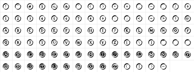 Elevator Buttons Two Regular  glyph index