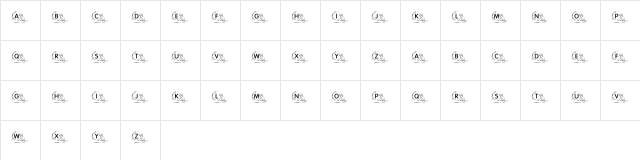 KR Uphill Battle Regular  glyph index