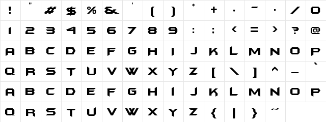 Sampras Martoo Regular  glyph index