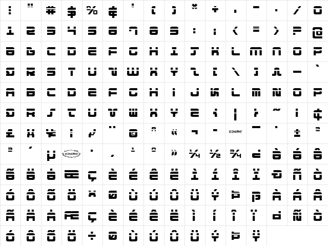 Direktor Laser Regular  glyph index