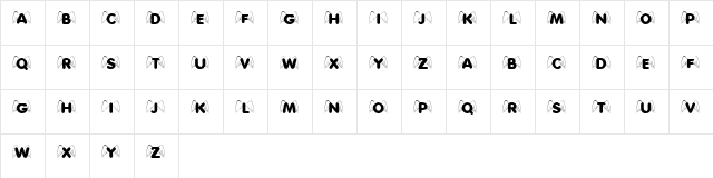KR Wings On High Regular  glyph index