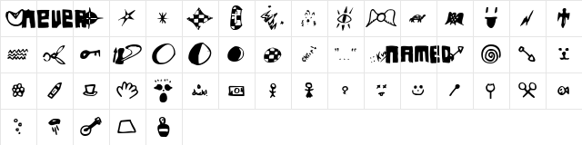 FSO never named Regular  glyph index