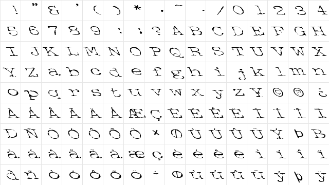 FZ DIGITAL 2 LEFTY Normal  glyph index