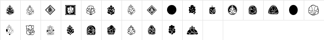 Ganpati SymboLys 01 Normal  glyph index