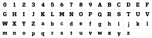 NFL Regular  glyph index