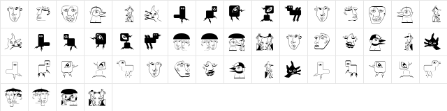 MankZieglers Regular  glyph index