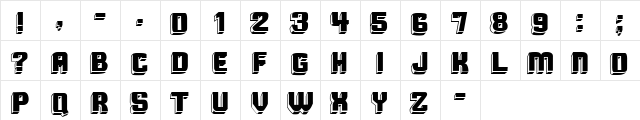 Cuba Medium  glyph index