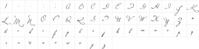 Plaster of Paris Regular  glyph index