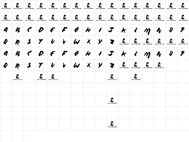 Without Notice Regular  glyph index