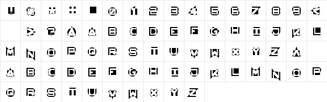 AntiMatter KG x󁸐?󁸐??G#Η?Gx  glyph index