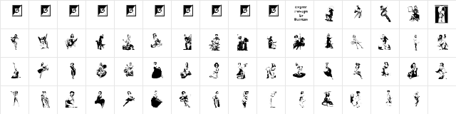 Elvgren Pin-ups Regular  glyph index