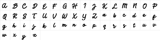 Jocky Starline Jocky Starline  glyph index