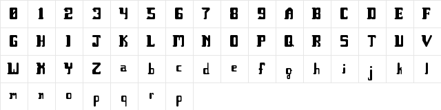 Elvish Presley Regular  glyph index