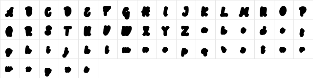 Rotterin Extrude Demo Regular  glyph index