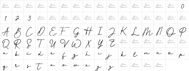 Better Signature Regular  glyph index