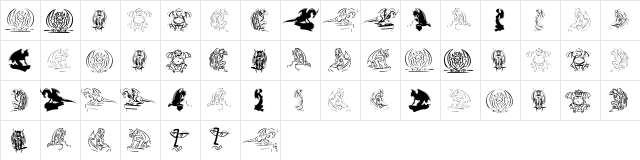 RoofSpotters Regular  glyph index