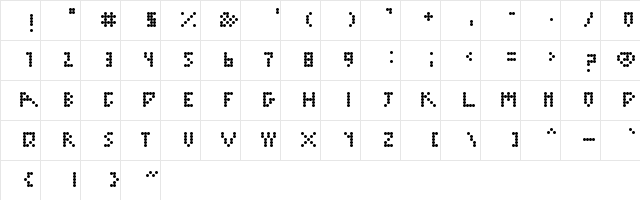 Gone GaGa Regular  glyph index