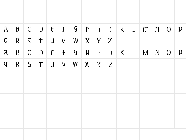 Gideon Plexus Regular  glyph index