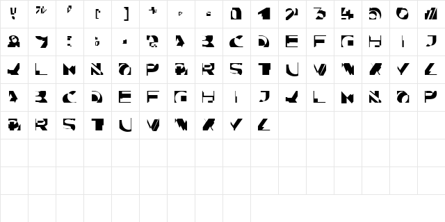 KahunaCapsSSK Regular  glyph index