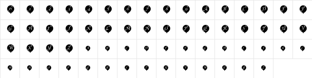 pf_ballons-1 Regular  glyph index
