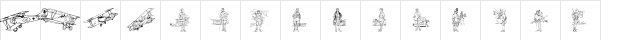WW1 Planes Regular  glyph index