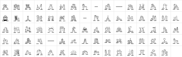 Mini Pics Naked City Day  glyph index