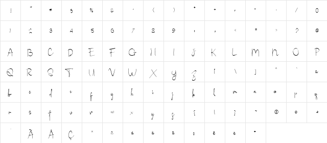Routhem Med Regular  glyph index